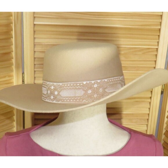 Lack of Color Sierra Australian Wool Felt Wide Brim Hat In Cream Size Small main image 5